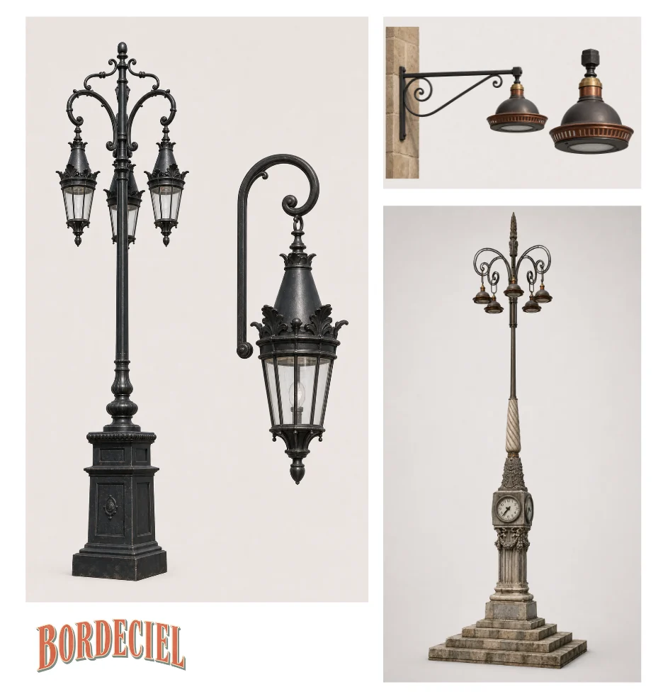 Concepts de lampadaires pour Bordeciel