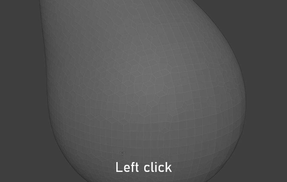 Drawing curved and straight boundaries on a mesh in Blender