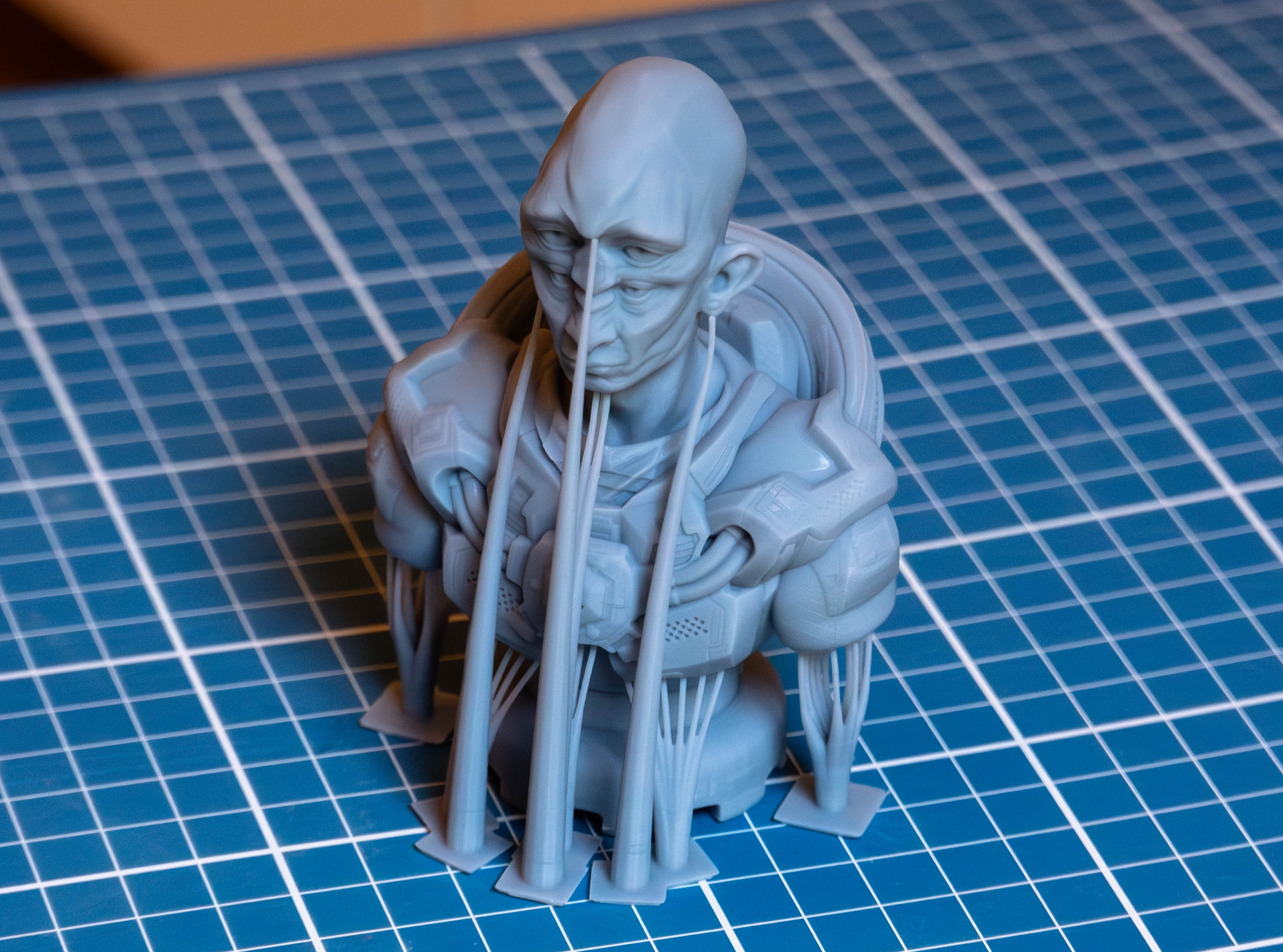 Impression résine avec supports générés dans Blender