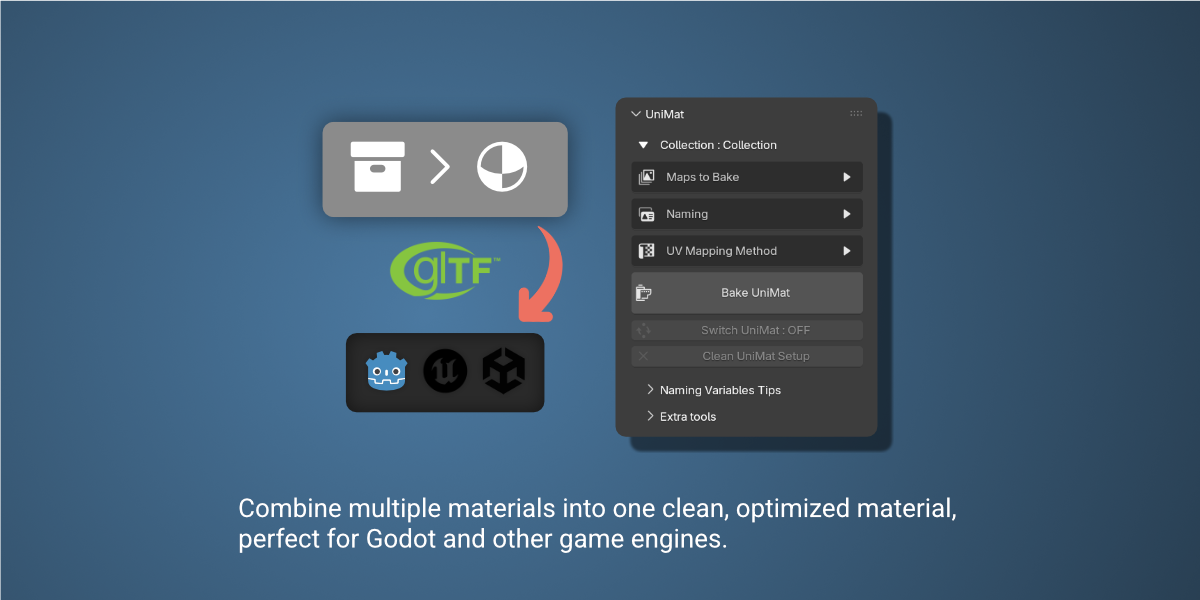 Export vers Godot, Unreal ou d'autres moteurs via glTF